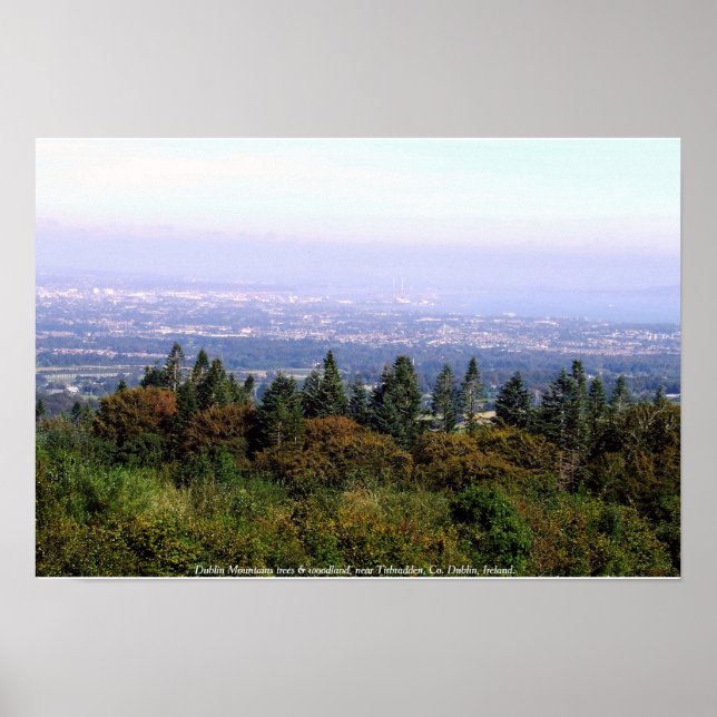 Poster Dublin Mountains, Irlande paysage (Devant)