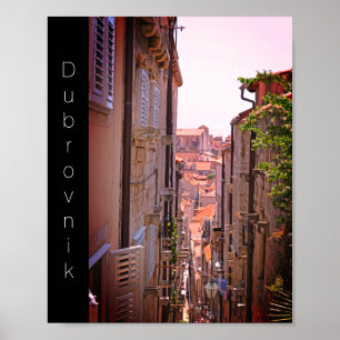 Poster Dubrovnik dans les murs de la vieille ville III 