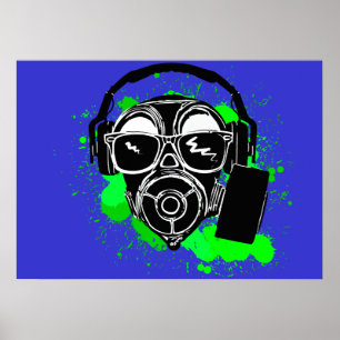 Poster Dubstep Gasmask
