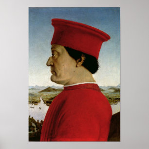 Poster Duc de Federigo DA Montefeltro d'Urbino, c.1465