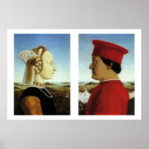 Poster Duc et duchesse d'Urbino, Piero della Francesca
