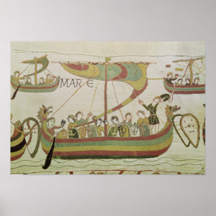 Poster Duc William de la Normandie traverse la mer