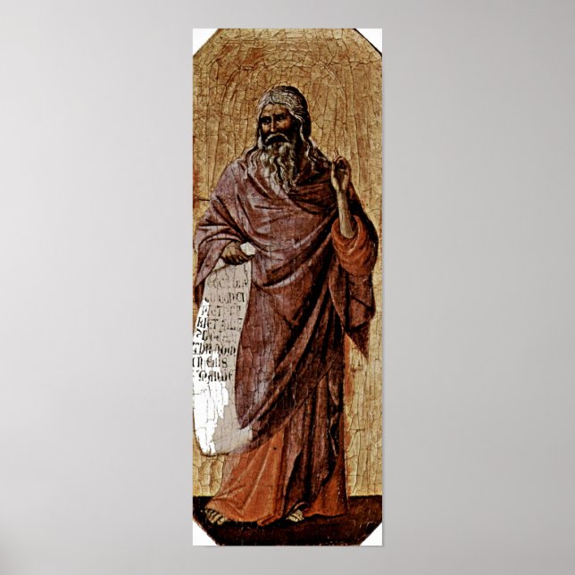 Poster Duccio di Buoninsegna - Prophète Isaïe (Devant)