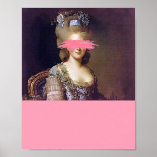 Poster Duchesse, Art vintage modifié art rose