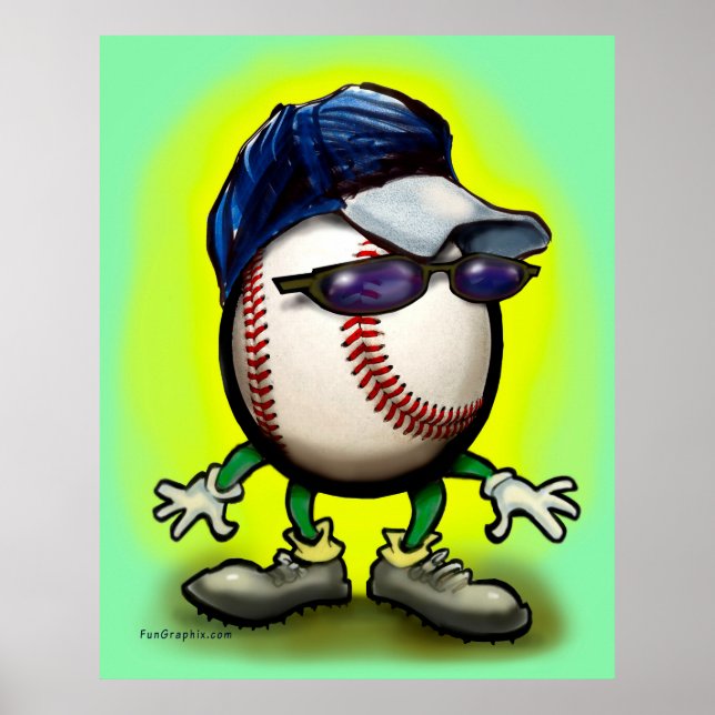 Poster Dude de baseball (Devant)