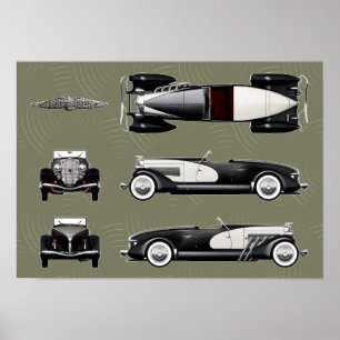 Poster Duesenberg speedster
