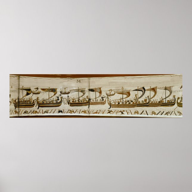 Poster Duke William et sa flotte traversent Pevensey (Devant)