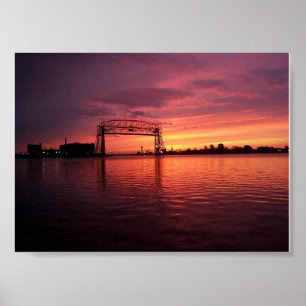 Poster Duluth, MN Sunset