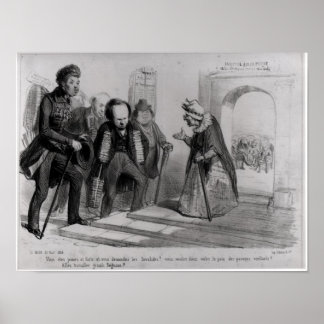 Poster Dumas, Hugo et Balzac à la recherche de leur admis