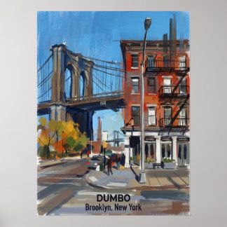 Poster DUMBO Brooklyn New York — Pont Iconique