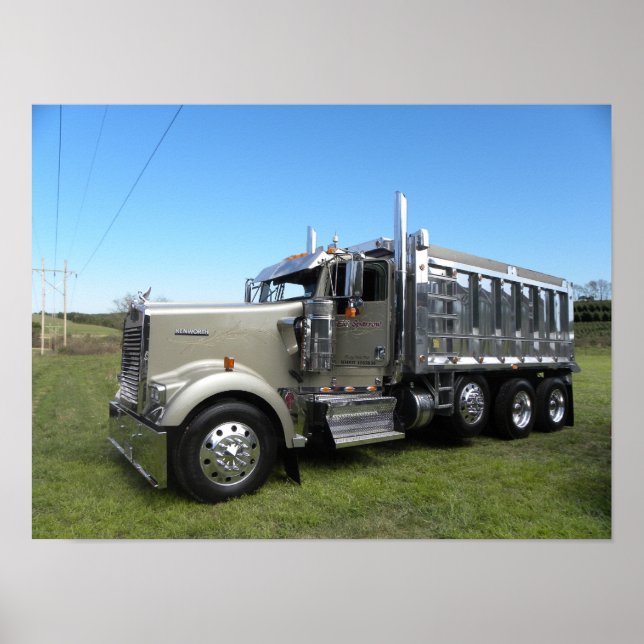 Poster Dumper Kenworth W900L (Devant)