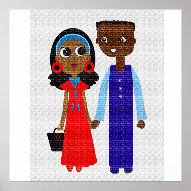 Poster d'un jeune Africain-Américain (Devant)