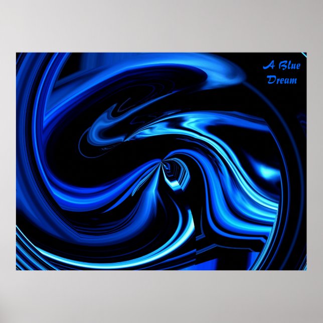 Poster d'un rêve bleu (Devant)