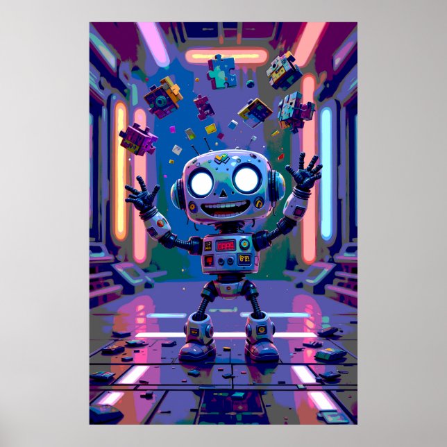 Poster d'un robot (Devant)