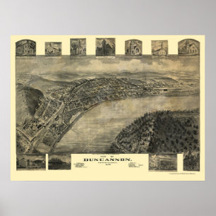 Poster Duncannon, PA Carte panoramique - 1903