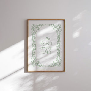 Poster d'une citation chrétienne très connue