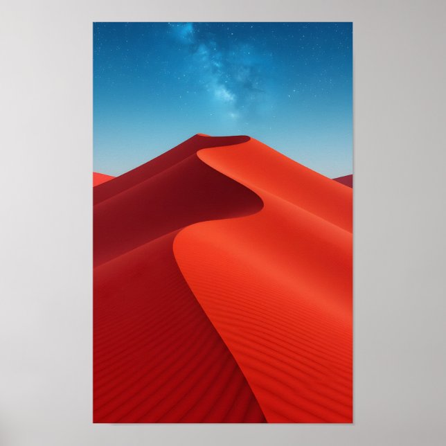 Poster Dune de sable du désert (Devant)