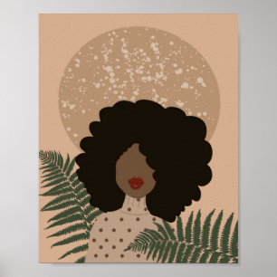Poster d'une femme Abstraite africaine américaine
