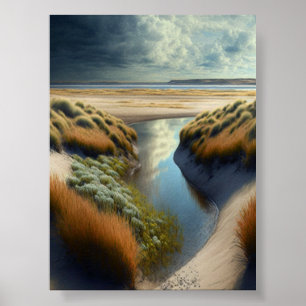Poster Dunes côtières néerlandaises
