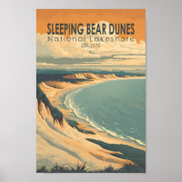 Dunes de l'ours couchage National Lakeshore Art de
