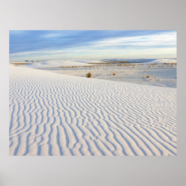 Poster Dunes de sable blanc, Nouveau-Mexique (Devant)