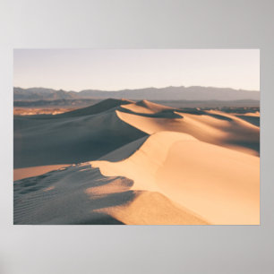Poster Dunes de sable de mesquite dans Death Valley