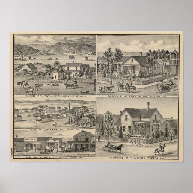 Poster Dunnigan, Hivers, ferme de Madison (Devant)