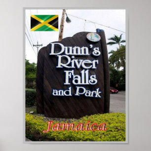 Poster Dunn's River Falls and Park - Jamaïque -