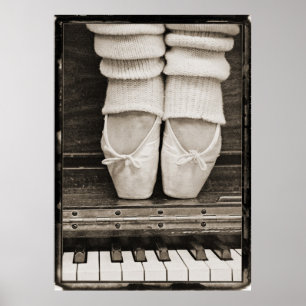Poster Duo de ballet de piano de grande taille