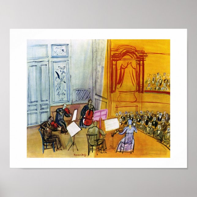 Poster DUPER LE QUINTET AVEC CELLO ROUGE 11x14 (Devant)