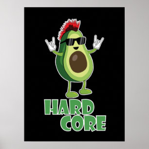 Poster Dur coeur Avocado Funny