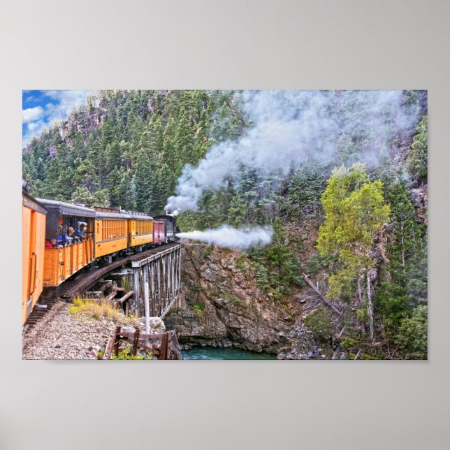 Poster Durango Et Silverton Railroad Locomotive Blowdown (Devant)