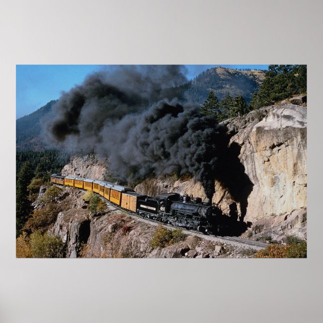 Poster Durango et Silverton Railroad, no 481, Bear Cree (Devant)