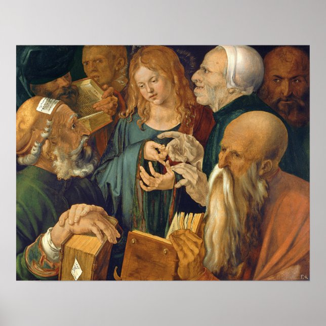 Poster Dürer - Jésus Parmi Les Médecins (Devant)