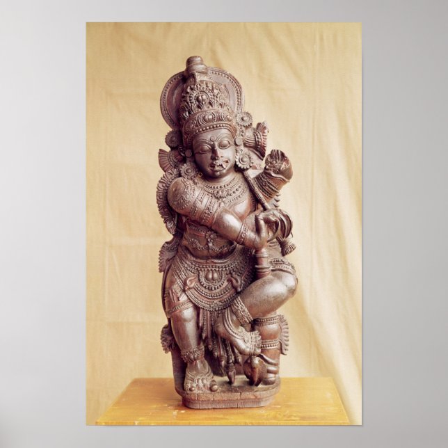 Poster Durga, du sud de l'Inde (Devant)