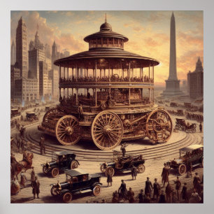 Poster Duryea Brothers Cars 1861 03X