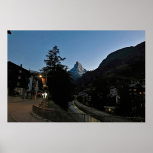 Poster Dusk in Zermatt