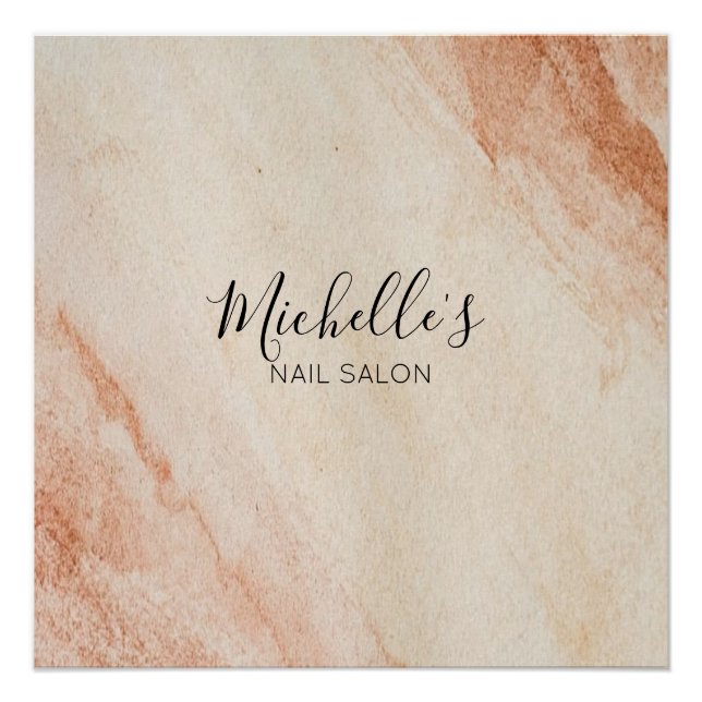 Poster Dusty brown powder chic (Devant)