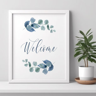 Poster Dusty Eucalyptus Simple Aquarelle Folio Accueil