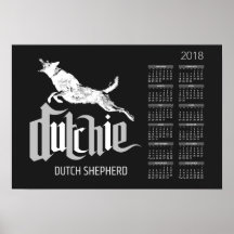 Dutch Shepherd - Calendrier néerlandais 2018