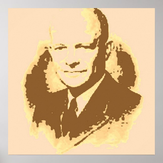 Poster Dwight D Eisenhower (Devant)