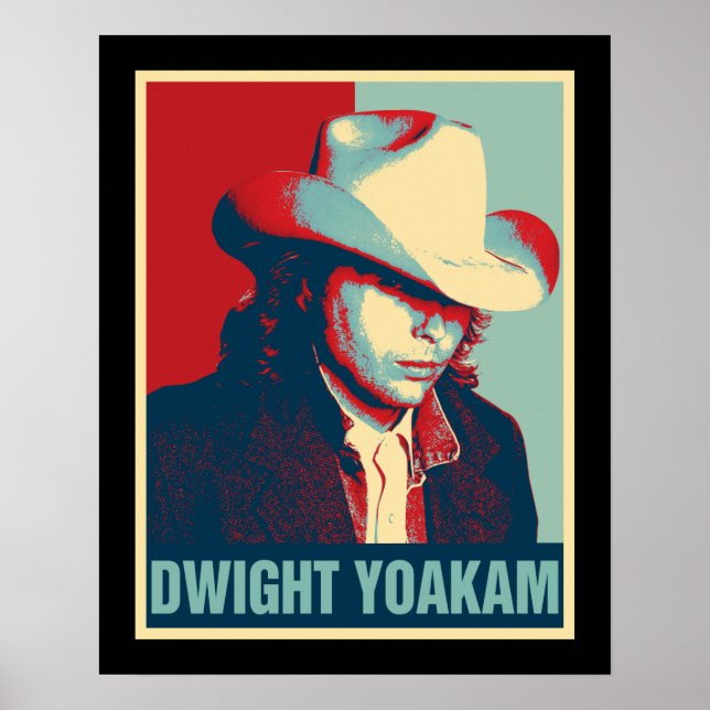 Poster Dwight Yoakam Retro Hope Style Cadeau Pour Fans.pn (Devant)