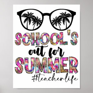 Poster Dye Dernière Journée D'Écoles Sorties Pour L'Été T