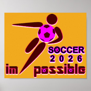 Poster Dynamic Soccer 2026 Conception Silhouette