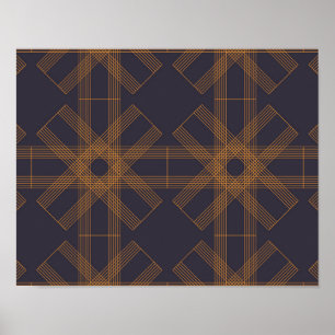 Poster Dynamique, moderne, cool, art motif abstrait