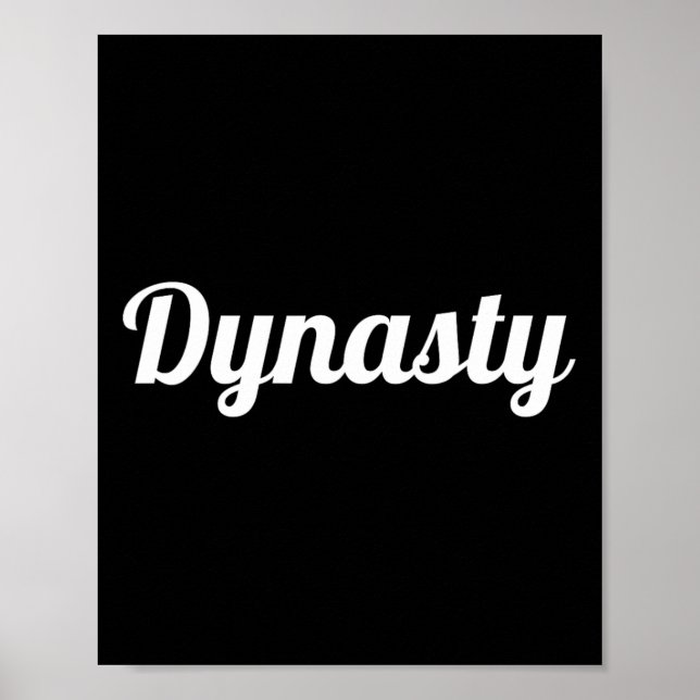 Poster Dynastie cool sport basketball de football basebal (Devant)