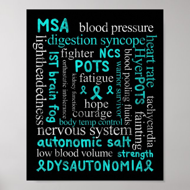Poster Dysautonomia Sensibilisation Mois dysautonome pati (Devant)