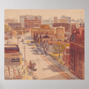 Poster E 18th Street Look South - Hopper Print
