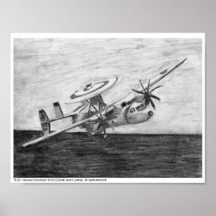 Poster E-2C Hawkeye (PC à écran)
