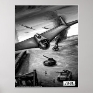 Poster E-555 Bombing Run